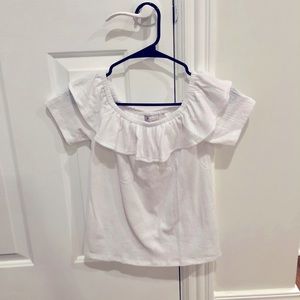 New with tags Loft White Floral Off Shoulder Blouse (Adult Extra Small)